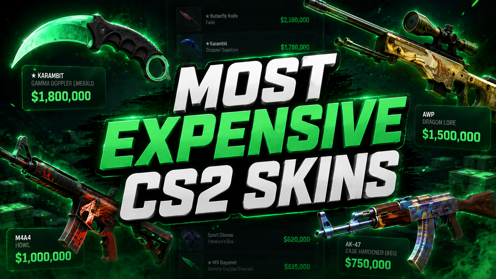 The Most Expensive CS2 Skins Ever Sold